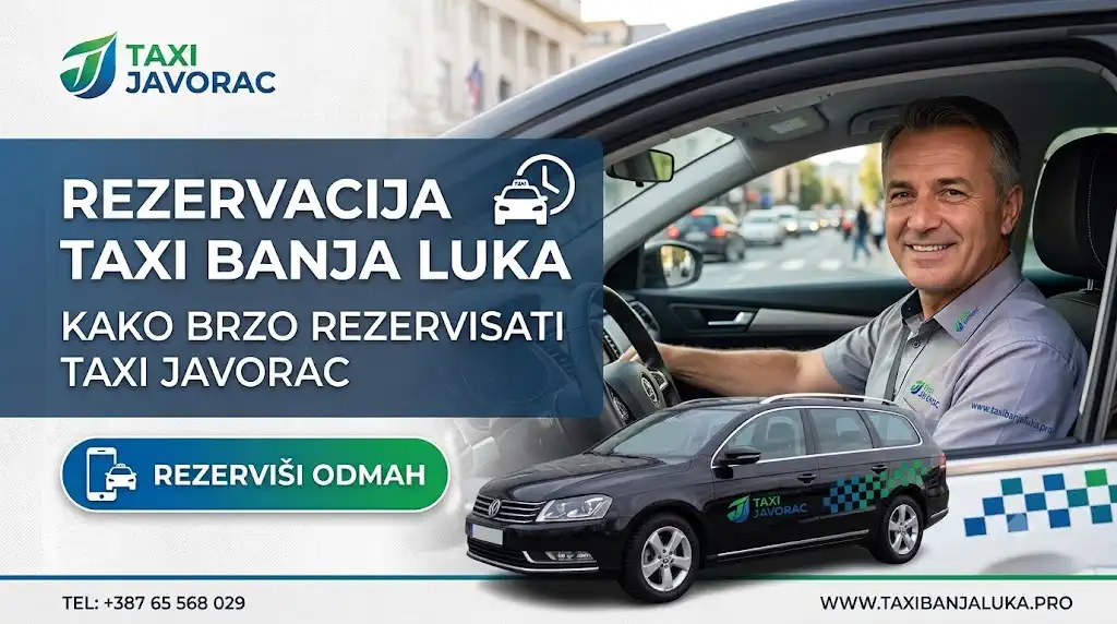 Rezervacija taxi Banja Luka – Taxi Javorac putem telefona i WhatsApp-a